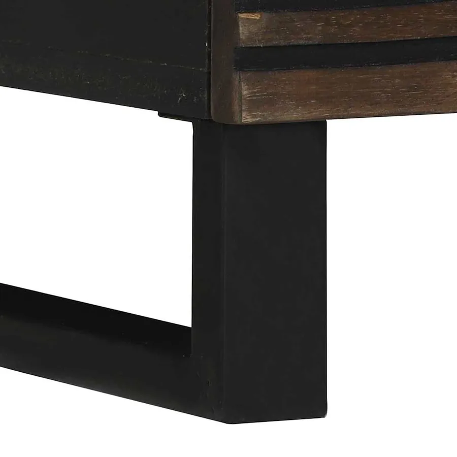 Table de chevet 2 pcs Noyer 40 x 33 x 46 cm Bois d'ingénierie - 8