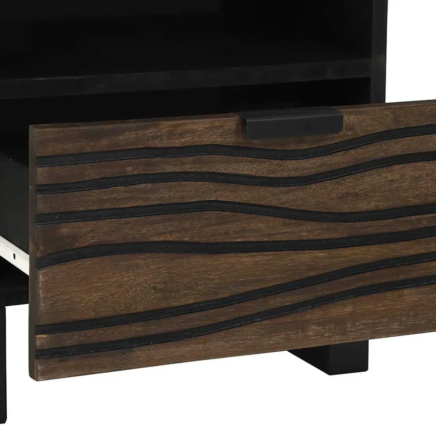 Table de chevet 2 pcs Noyer 40 x 33 x 46 cm Bois d'ingénierie - 9