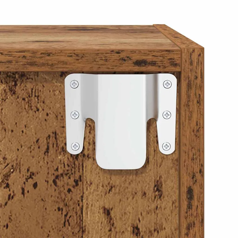 Ensemble meuble TV 2 pcs Bois Ancien 37 x 37 x 142,5 cm - 7
