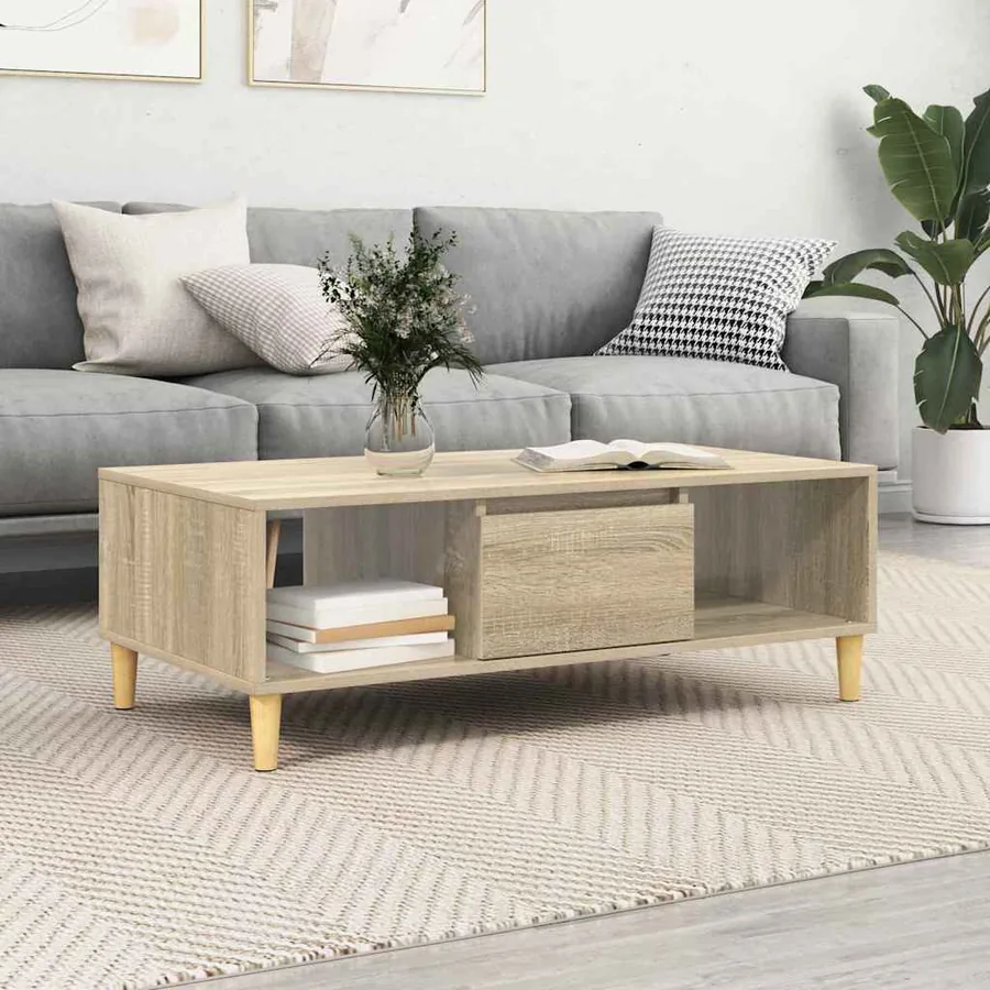 Table basse Chêne Sonoma 102 x 55 x 35 cm Bois d'ingénierie