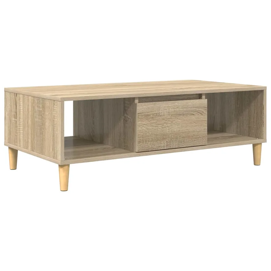 Table basse Chêne Sonoma 102 x 55 x 35 cm Bois d'ingénierie - 2