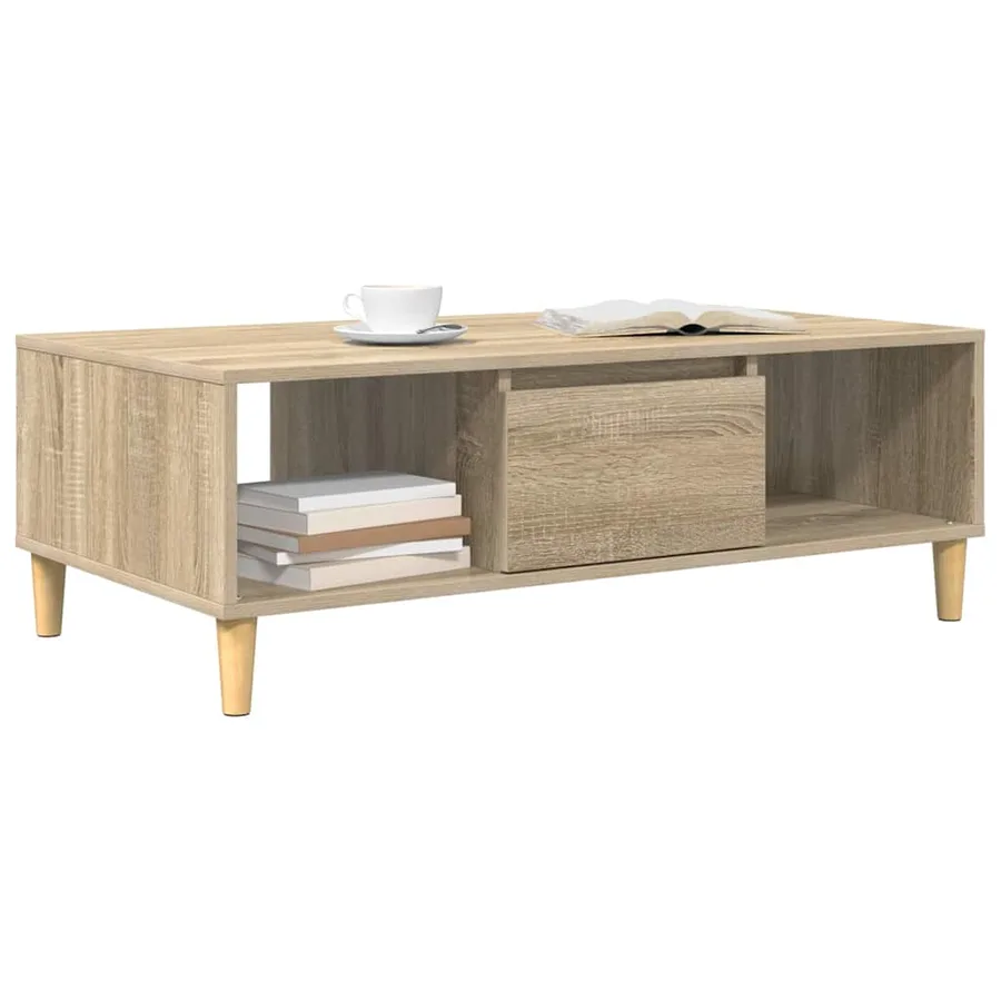 Table basse Chêne Sonoma 102 x 55 x 35 cm Bois d'ingénierie - 3