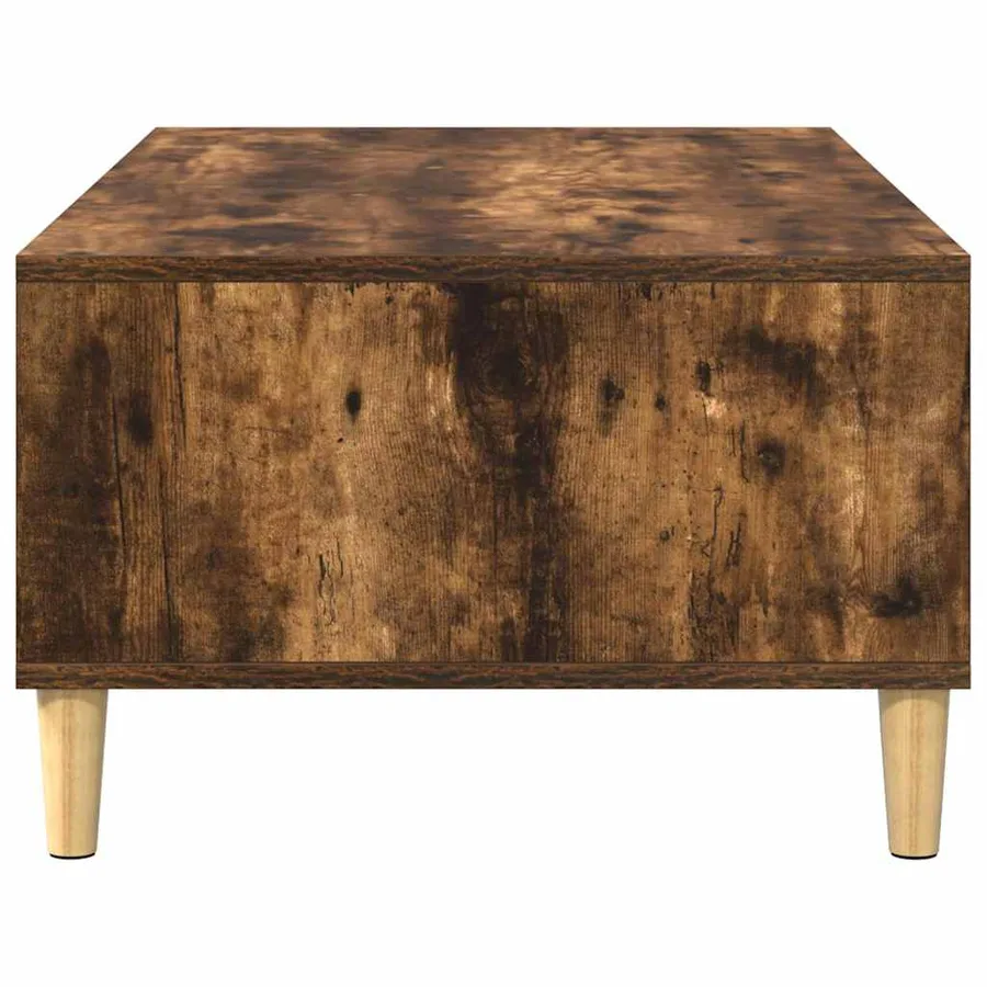 Table basse Chêne fumé 102 x 55 x 35 cm Bois d'ingénierie - 7