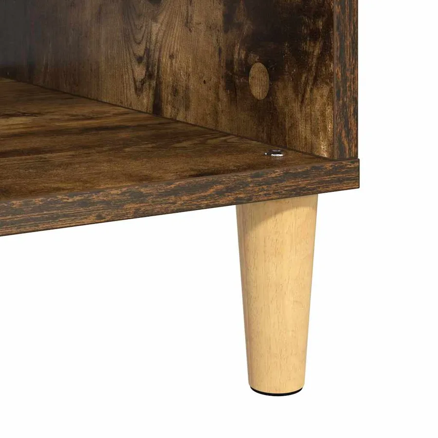 Table basse Chêne fumé 102 x 55 x 35 cm Bois d'ingénierie - 9