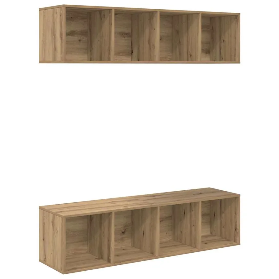 Ensemble meuble TV 2 pcs Chêne artisanal Bois d'ingénierie - 2