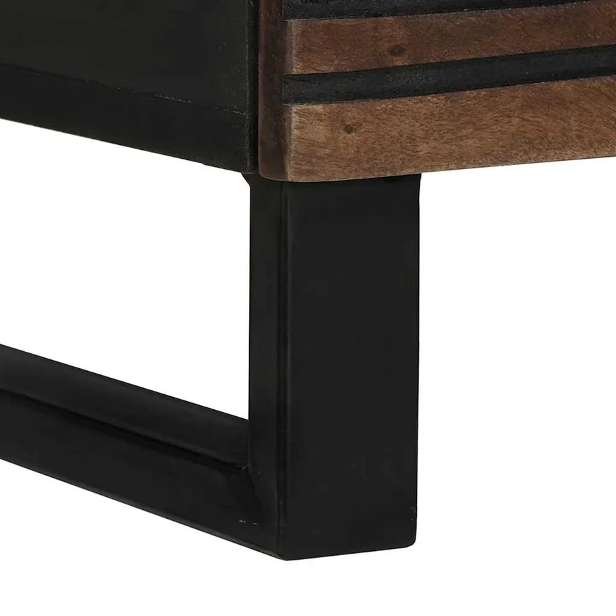 Table de chevet Noyer 50 x 33 x 62 cm Bois d'ingénierie - 8