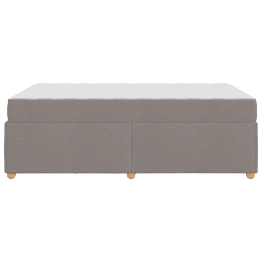 Cadre de lit avec matelas Taupe 120 x 200 cm tissu - 6