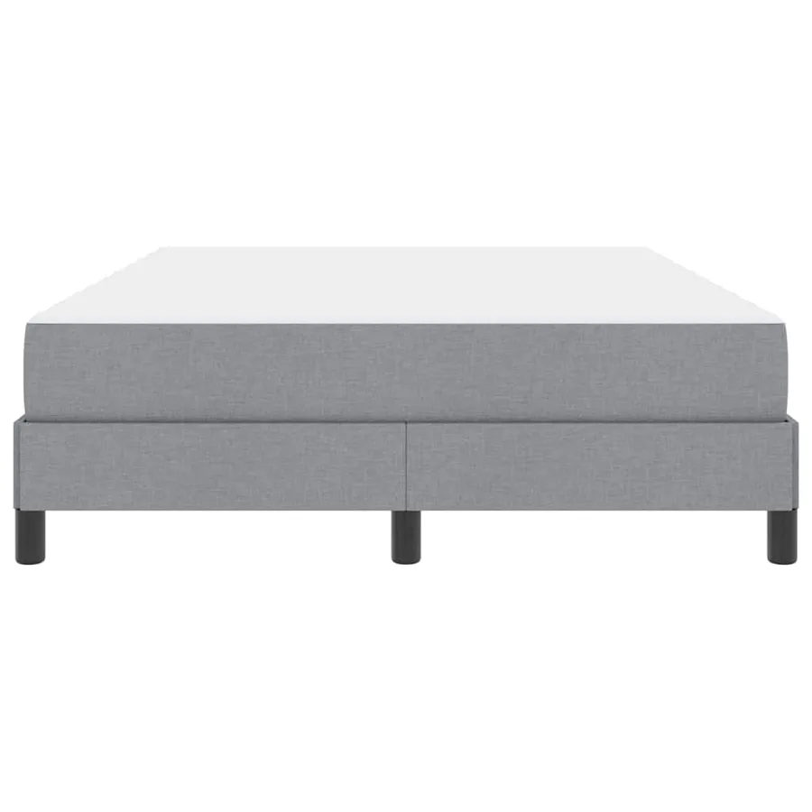 Lit à ressorts avec matelas Gris clair 160 x 200 cm tissu - 7