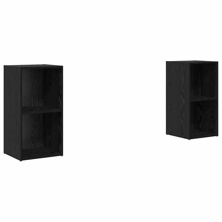 Ensemble meuble TV 2 pcs Chêne noir 72 x 35 x 36,5 cm - 2