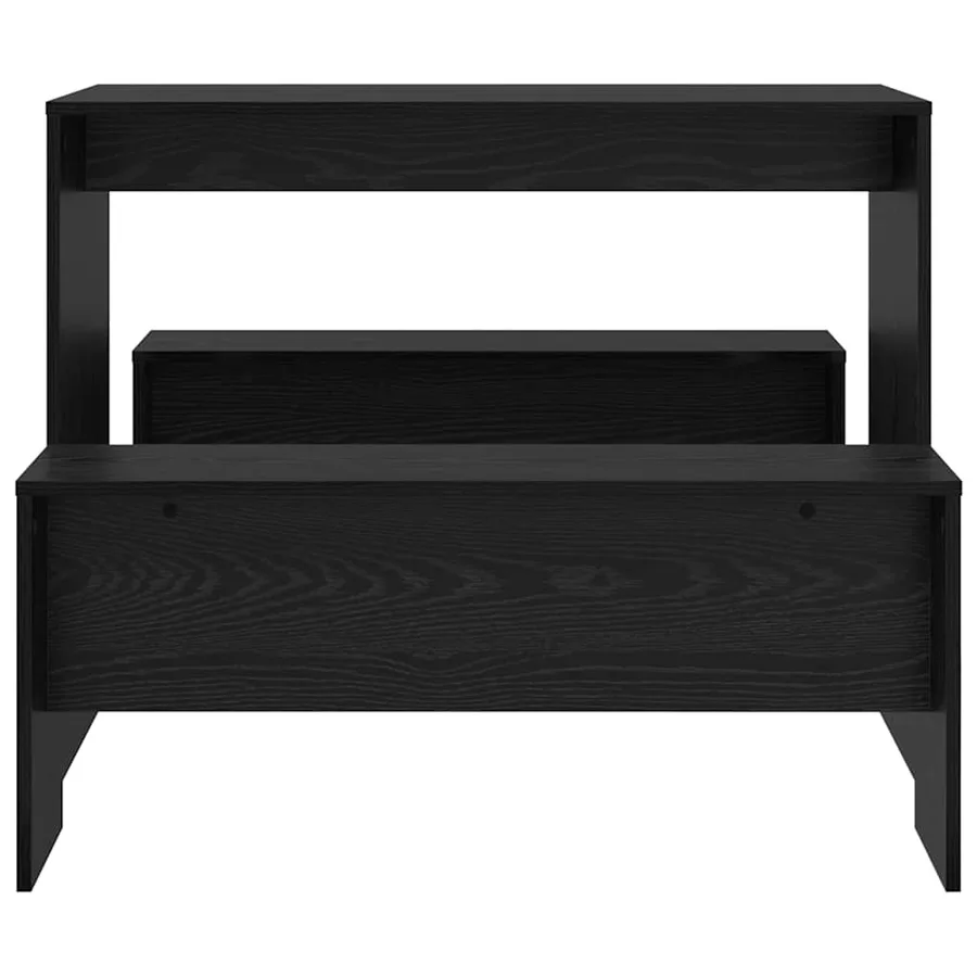 Ensemble de salle à manger 2 pcs Chêne noir Bois d'ingénierie - 5