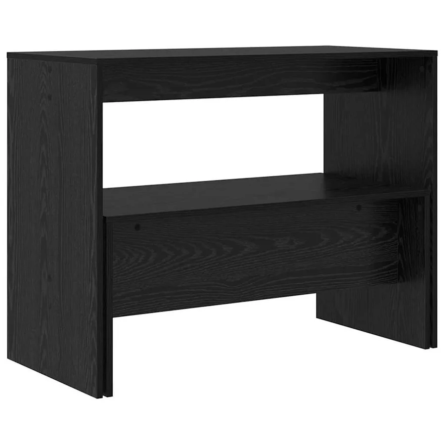Ensemble de salle à manger 2 pcs Chêne noir Bois d'ingénierie - 9