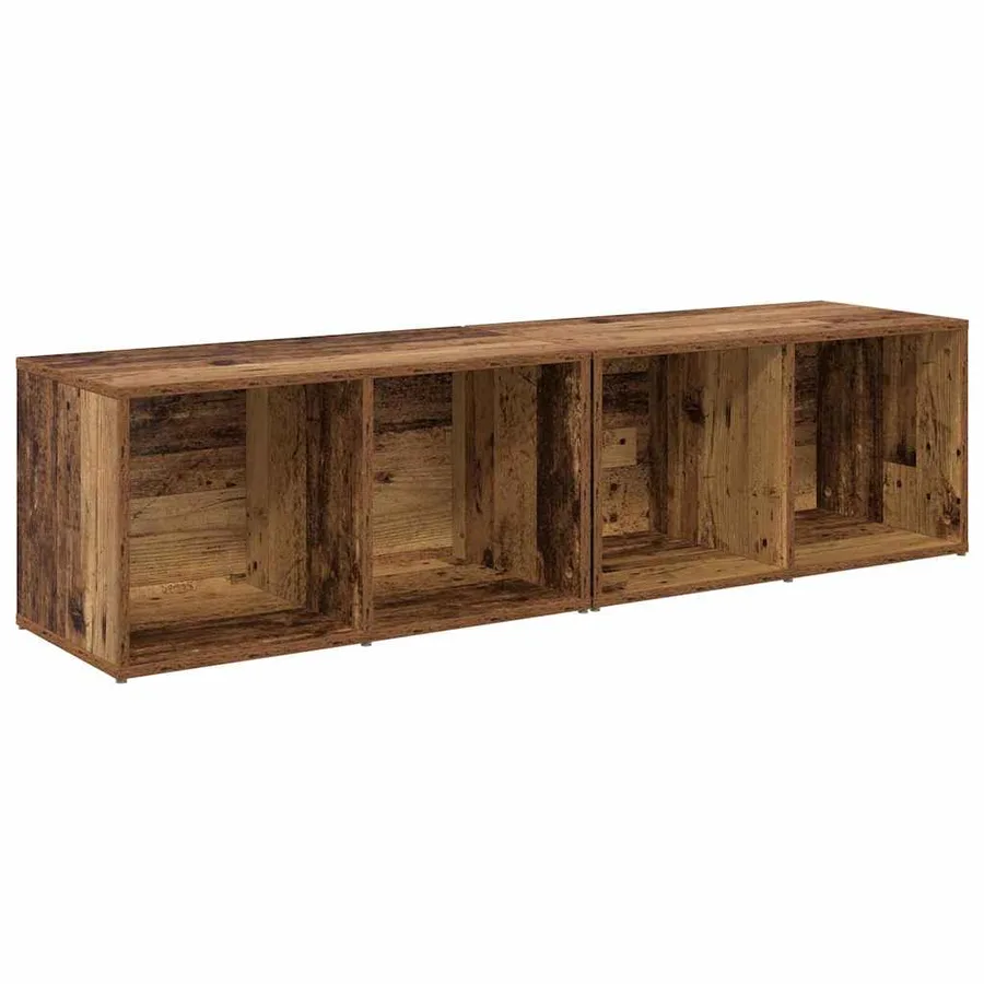 Ensemble meuble TV 2 pcs Bois Ancien 37 x 35 x 72 cm - 2