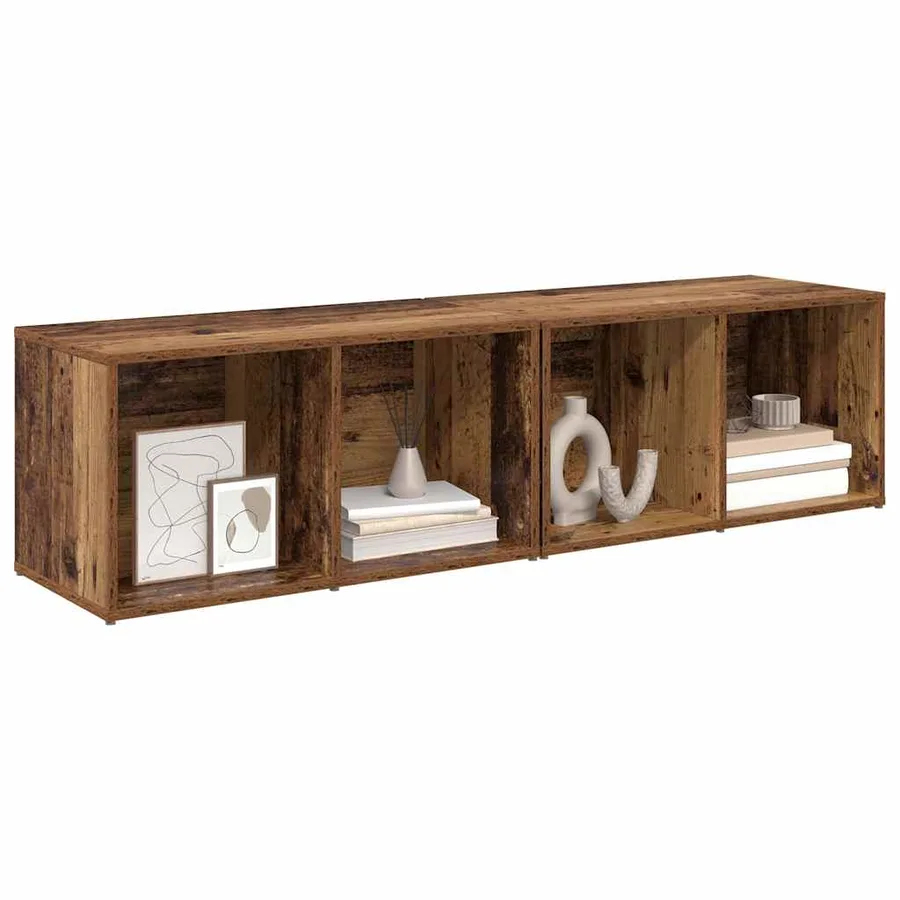 Ensemble meuble TV 2 pcs Bois Ancien 37 x 35 x 72 cm - 3