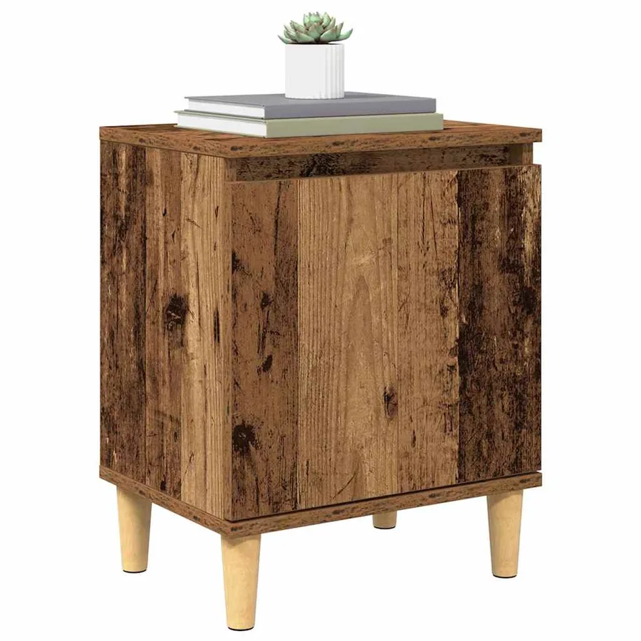 Cabinet de chevet Bois ancien 40 x 30 x 50 cm Bois d'ingénierie - 3
