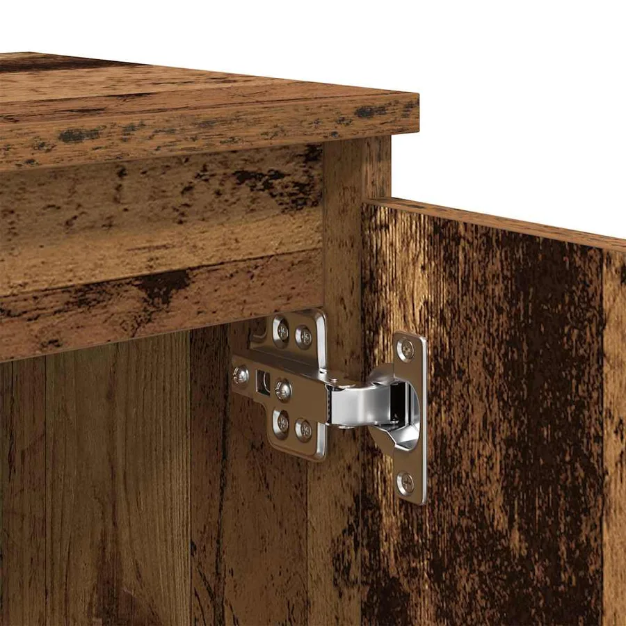 Cabinet de chevet Bois ancien 40 x 30 x 50 cm Bois d'ingénierie - 9