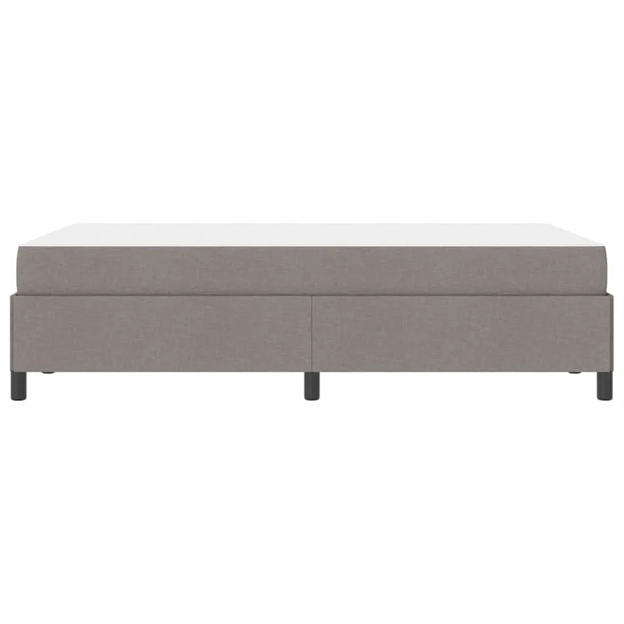 Lit à ressorts Taupe 120 x 190 cm tissu - 6