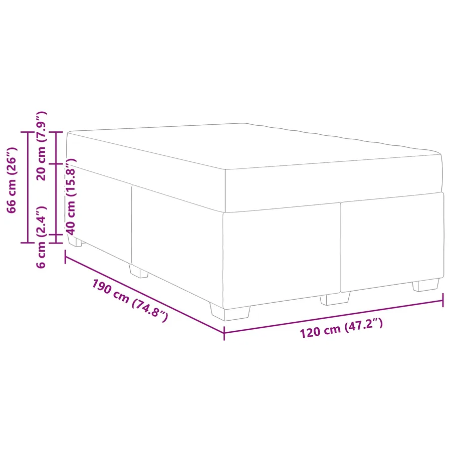 Cadre de lit avec matelas 2 pcs Gris clair Velours - 13