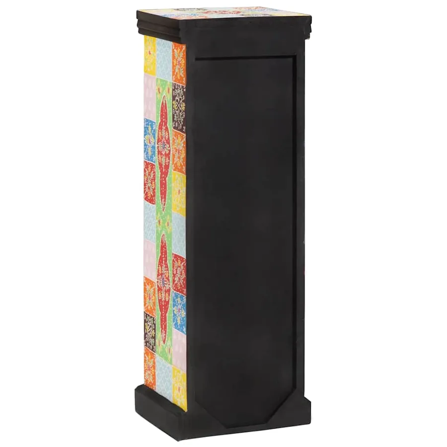 Commode Multicolore 30 x 30 x 90 cm Bois de mangue massif - 4