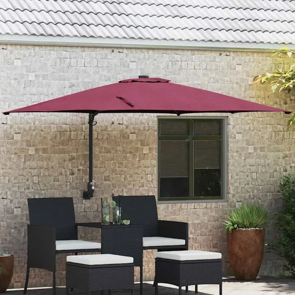 Parasol de jardin Bordeaux 248,5 x 247,5 x 160 cm