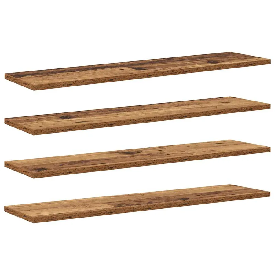Étagère à livres 4 pcs Marron 80 x 20 x 1,5 cm - 2