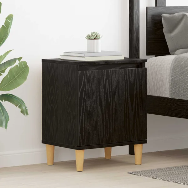 Cabinet de chevet Chêne noir 40 x 30 x 50 cm Bois d'ingénierie