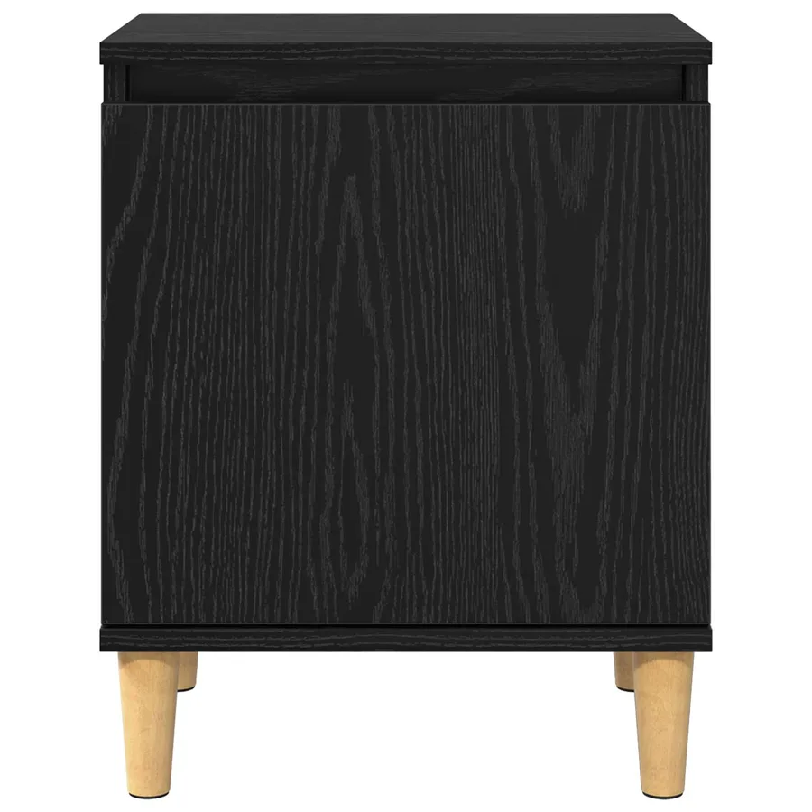 Cabinet de chevet Chêne noir 40 x 30 x 50 cm Bois d'ingénierie - 6