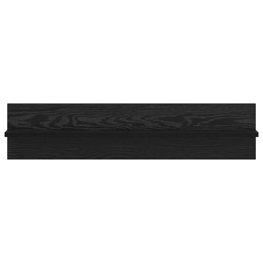 Étagère Murale avec étagère 2 pcs Chêne noir 80 x 11,5 x 18 cm - 6