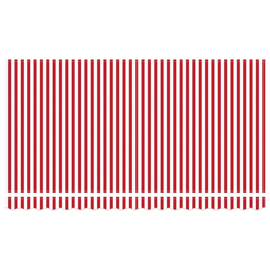 Auvent Rétractable Rouge 400 x 200 cm tissu - 7
