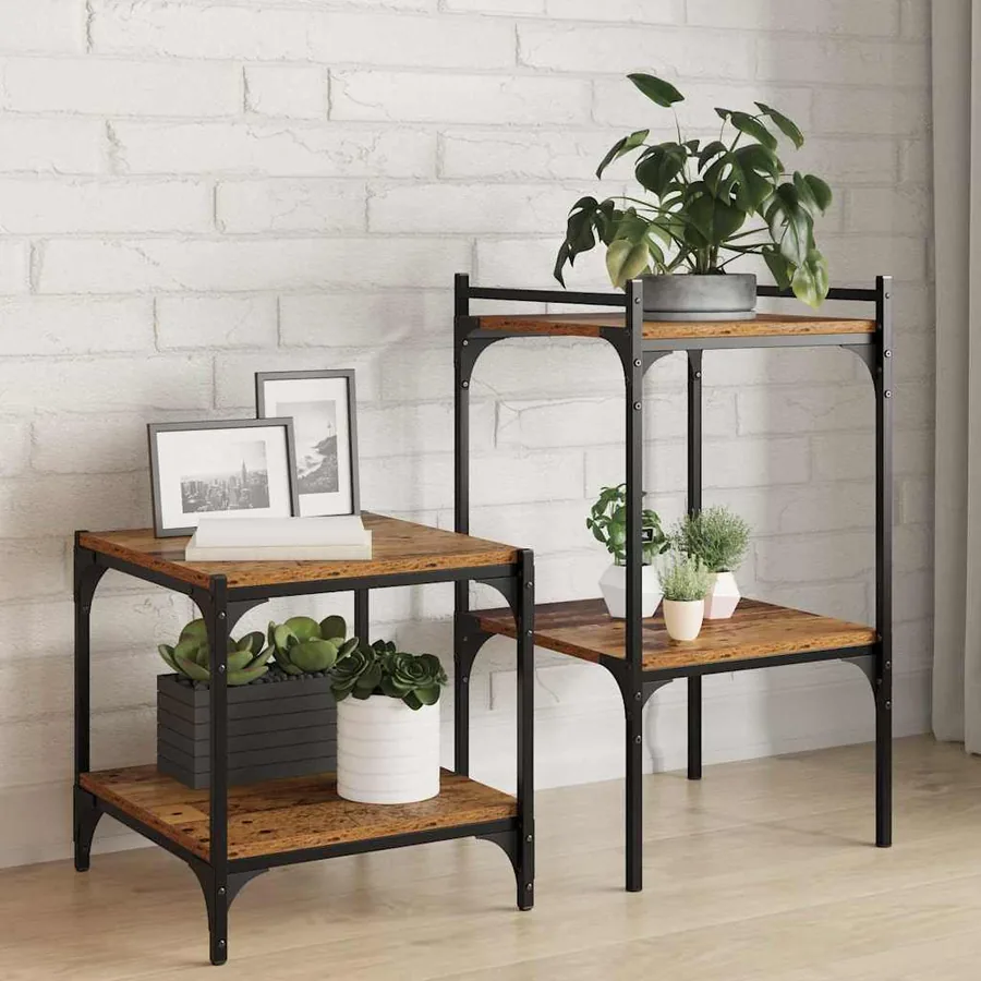 Étagère à livres 4 pcs Marron 40 x 40 x 1,5 cm