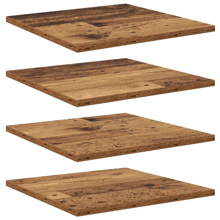 Étagère à livres 4 pcs Marron 40 x 40 x 1,5 cm - 2