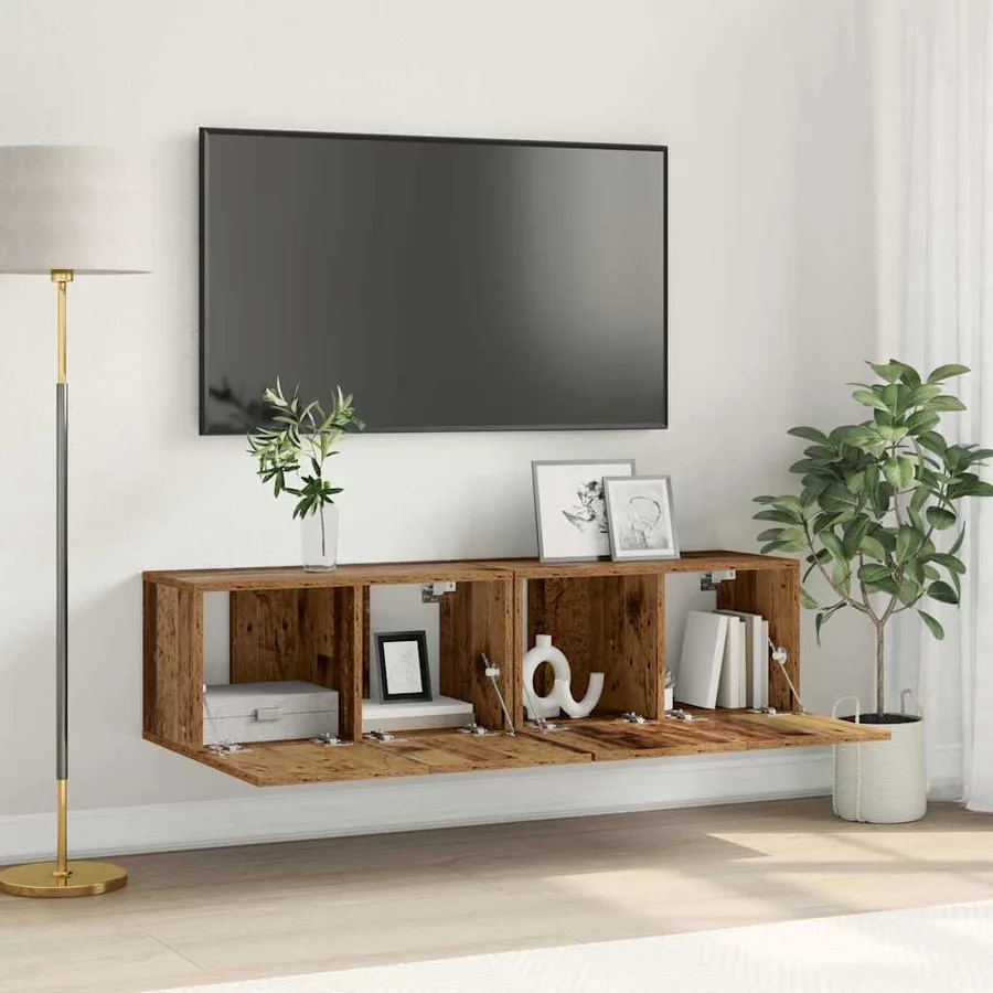Ensemble meuble TV 2 pcs Multicolore 60 x 30 x 30 cm