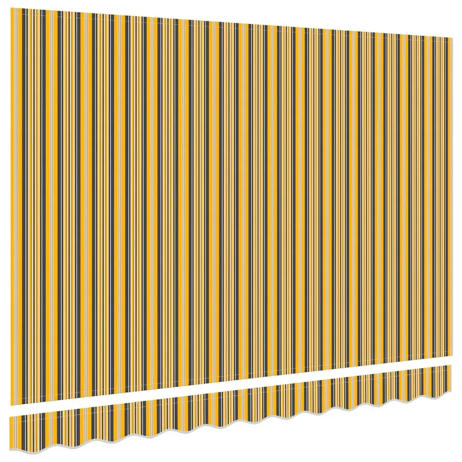 Toile de rechange pour auvent Orange et Noir 3,5 x 2 m - 4