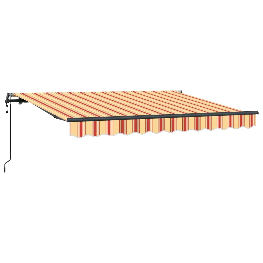 Auvent Rétractable Jaune 350 x 200 cm tissu - 2