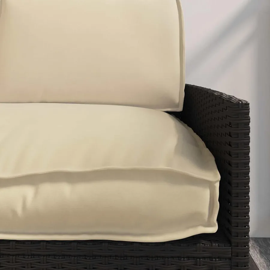 Ensemble de coussins 3 pcs Beige Tissu Oxford - 5