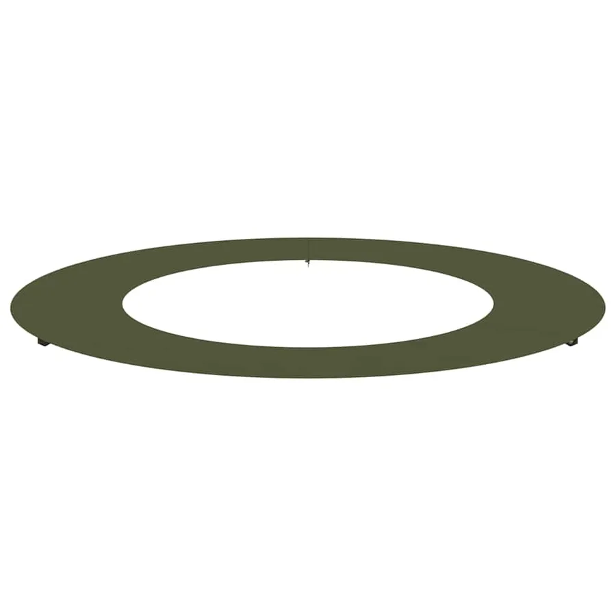 adapté pour anneau d'arbre plat Vert olive Ø50/80 cm Acier - 2