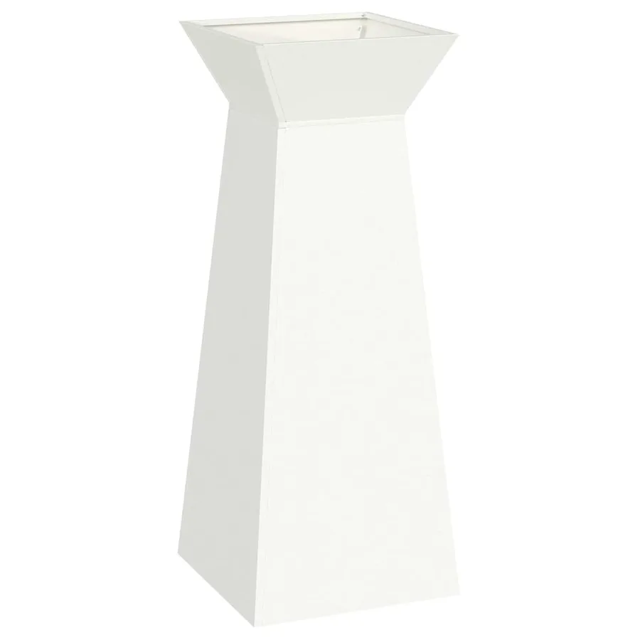 Jardinière à pilier 2 pc Blanc 40 x 40 x 100 cm - 5