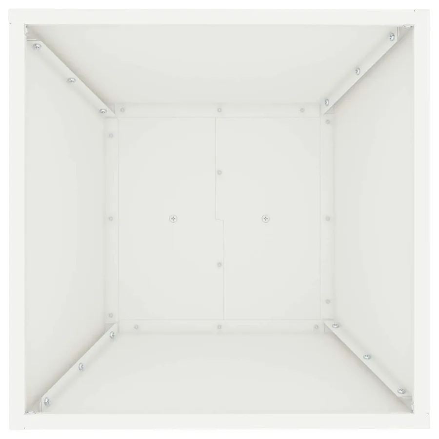 Jardinière à pilier 2 pc Blanc 40 x 40 x 100 cm - 7
