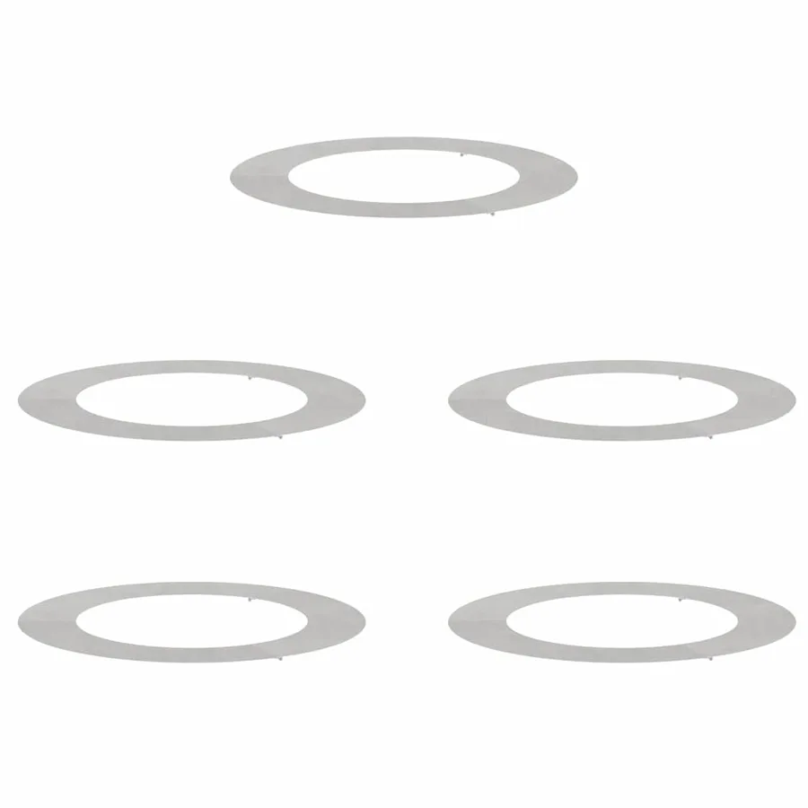 adapté pour anneaux d'arbre plats 5 pc Argent Ø60/90 cm - 2