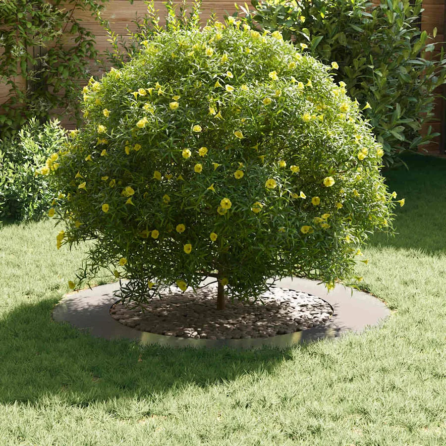 adapté pour anneaux d'arbre plats 5 pc Argent Ø60/90 cm - 3