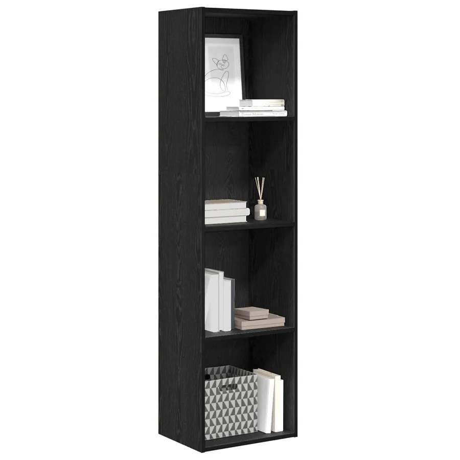 Étagère Chêne noir 40 x 30 x 152 cm Bois d'ingénierie - 3