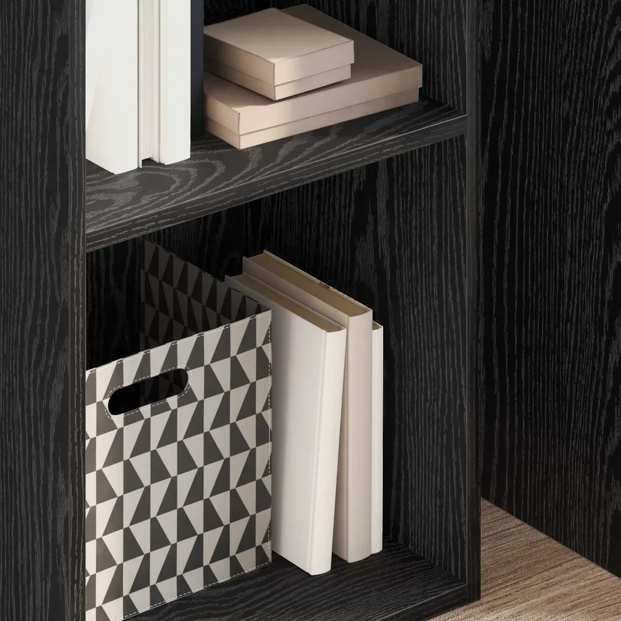 Étagère Chêne noir 40 x 30 x 152 cm Bois d'ingénierie - 4