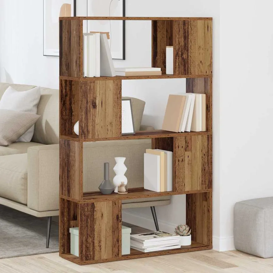 Ensemble meuble TV Marron 80 x 24 x 125 cm Bois d'ingénierie - 4