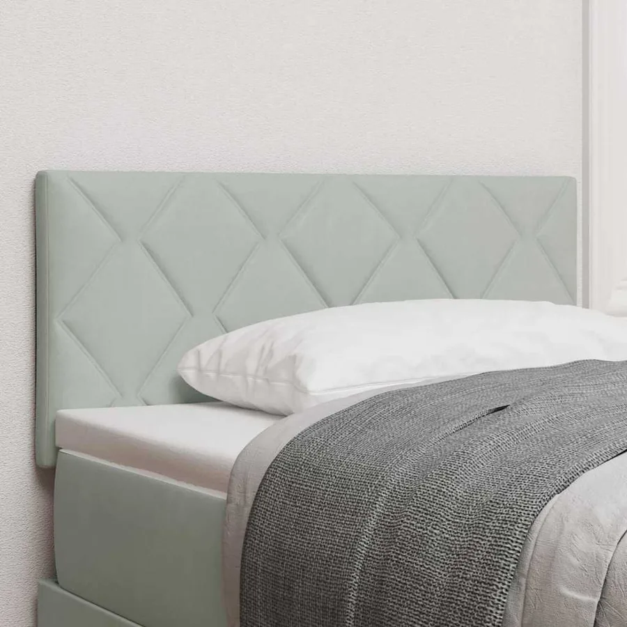 Tête de lit Gris clair 100 cm Velours