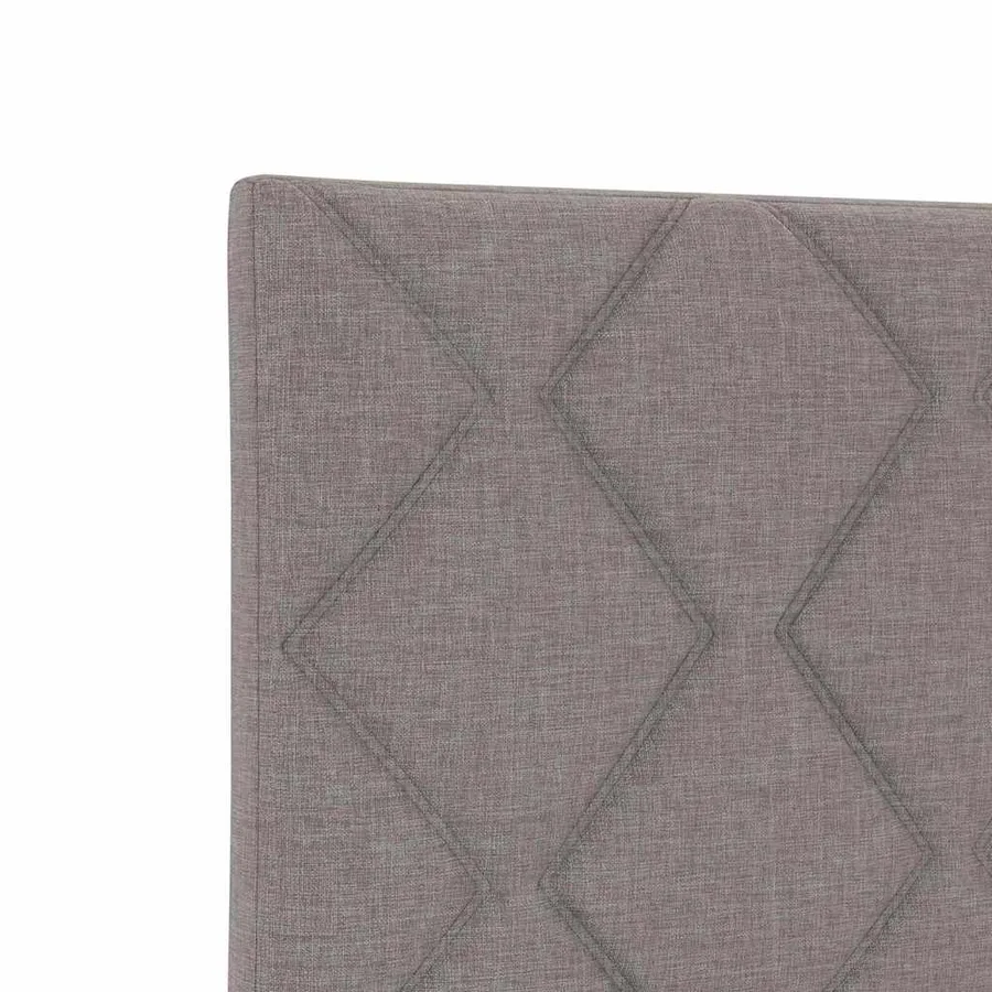 Tête de lit Taupe 80 cm tissu - 7