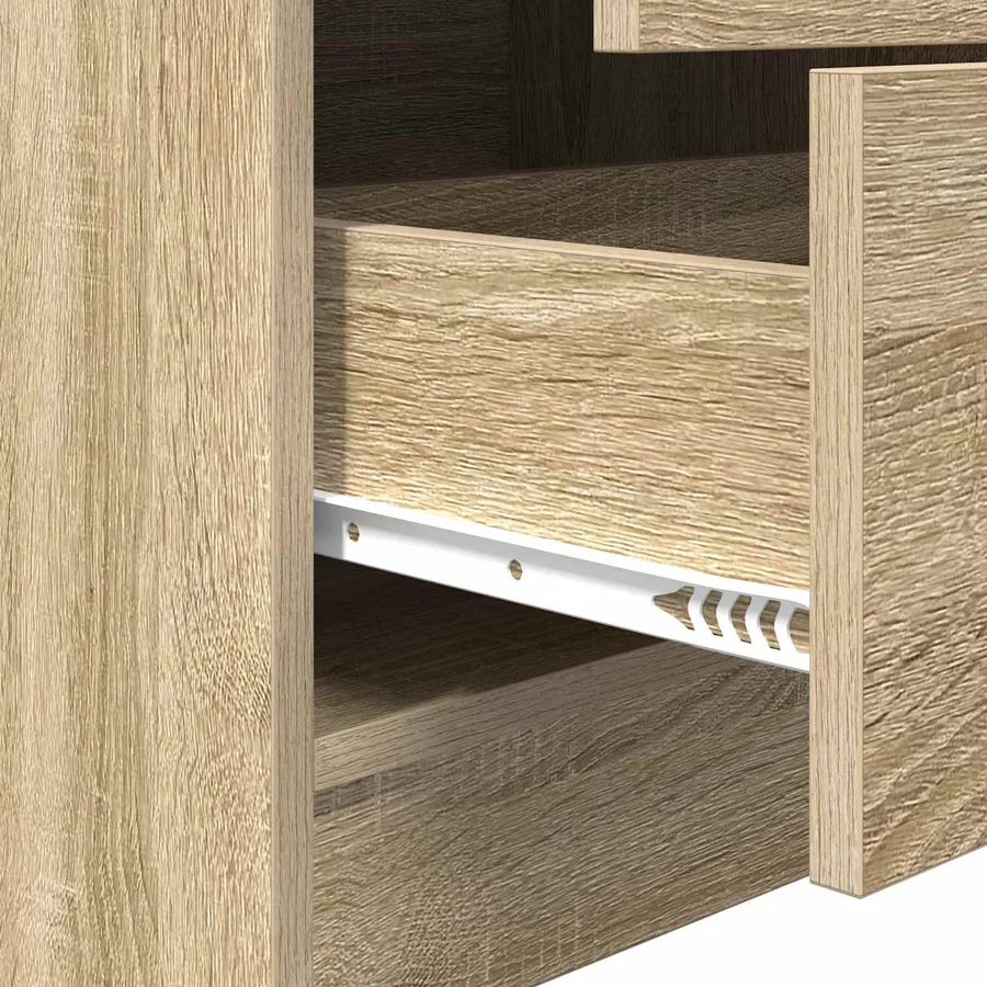 Haut Armoire avec tiroir Chêne Sonoma 45,5 x 34 x 127 cm - 8