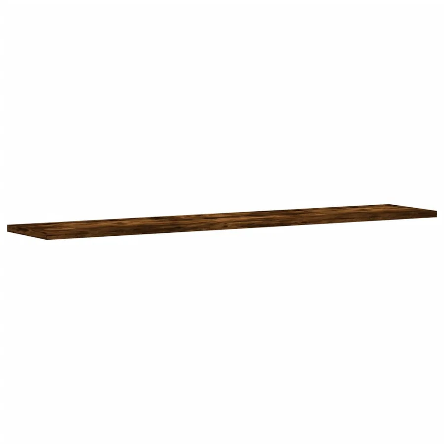 Étagères murales 4pcs chêne fumé 100x20x1,5cm bois d'ingénierie - 4