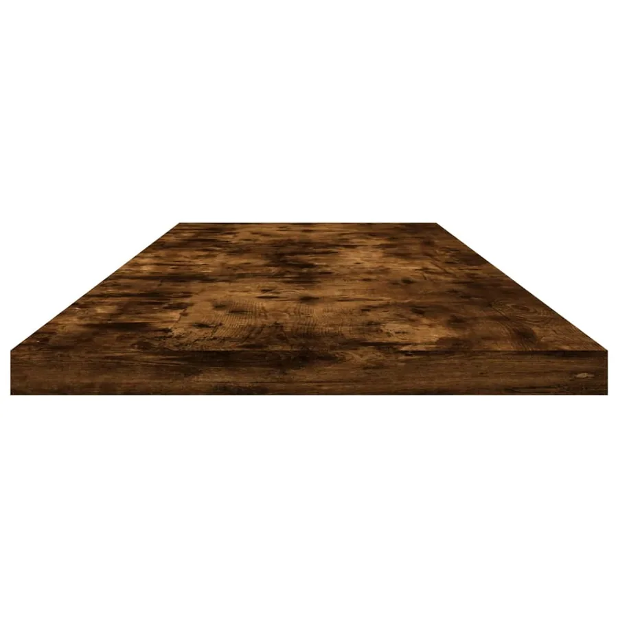 Étagères murales 4pcs chêne fumé 100x20x1,5cm bois d'ingénierie - 5