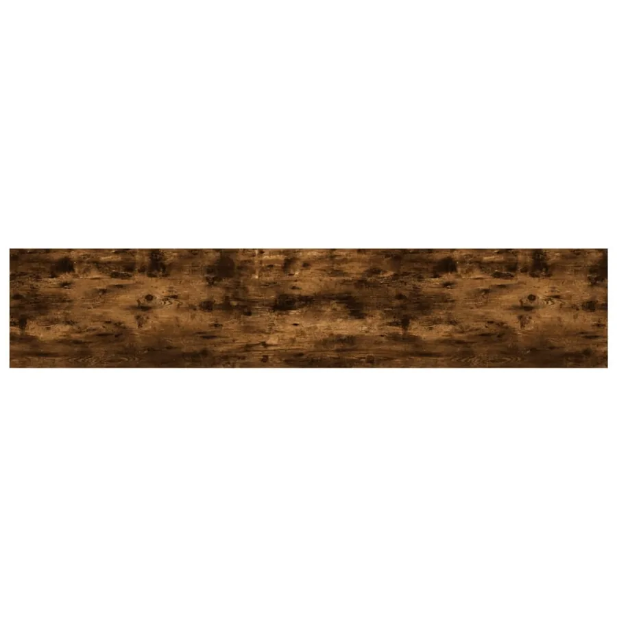 Étagères murales 4pcs chêne fumé 100x20x1,5cm bois d'ingénierie - 6