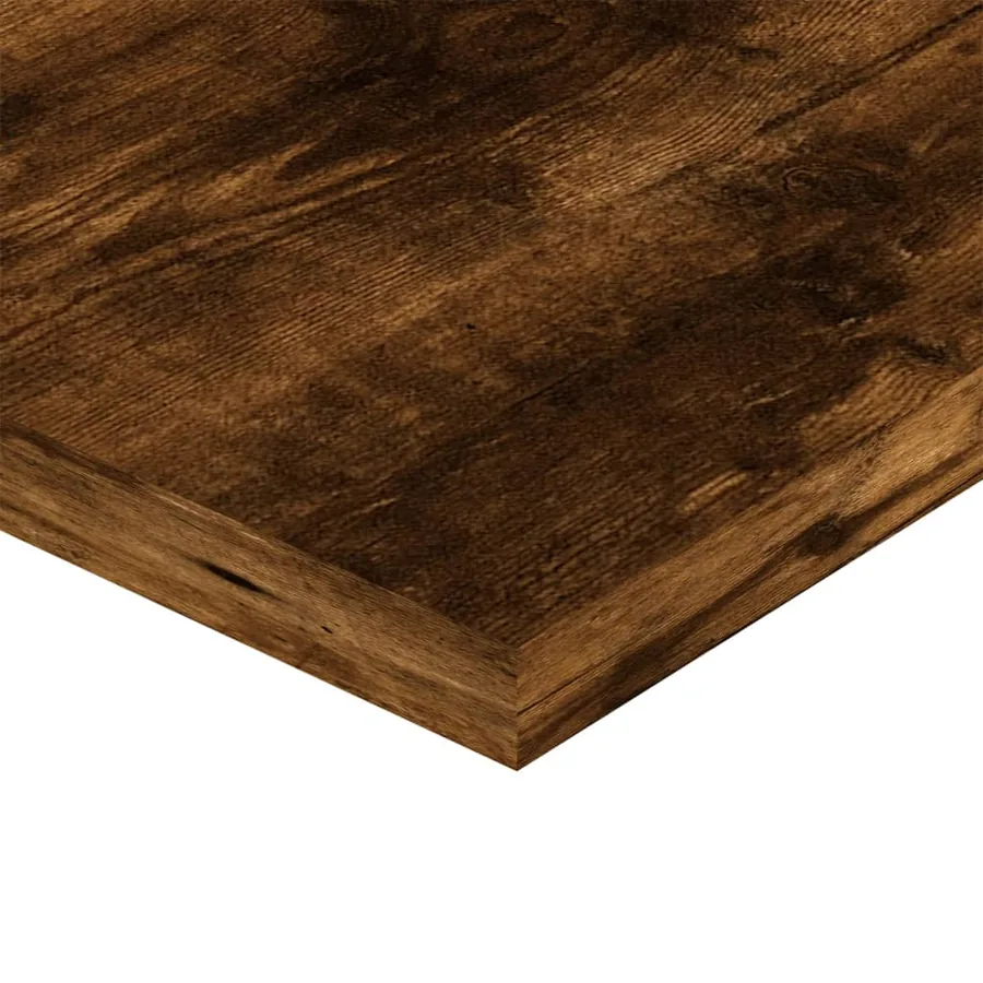 Étagères murales 4pcs chêne fumé 100x20x1,5cm bois d'ingénierie - 7