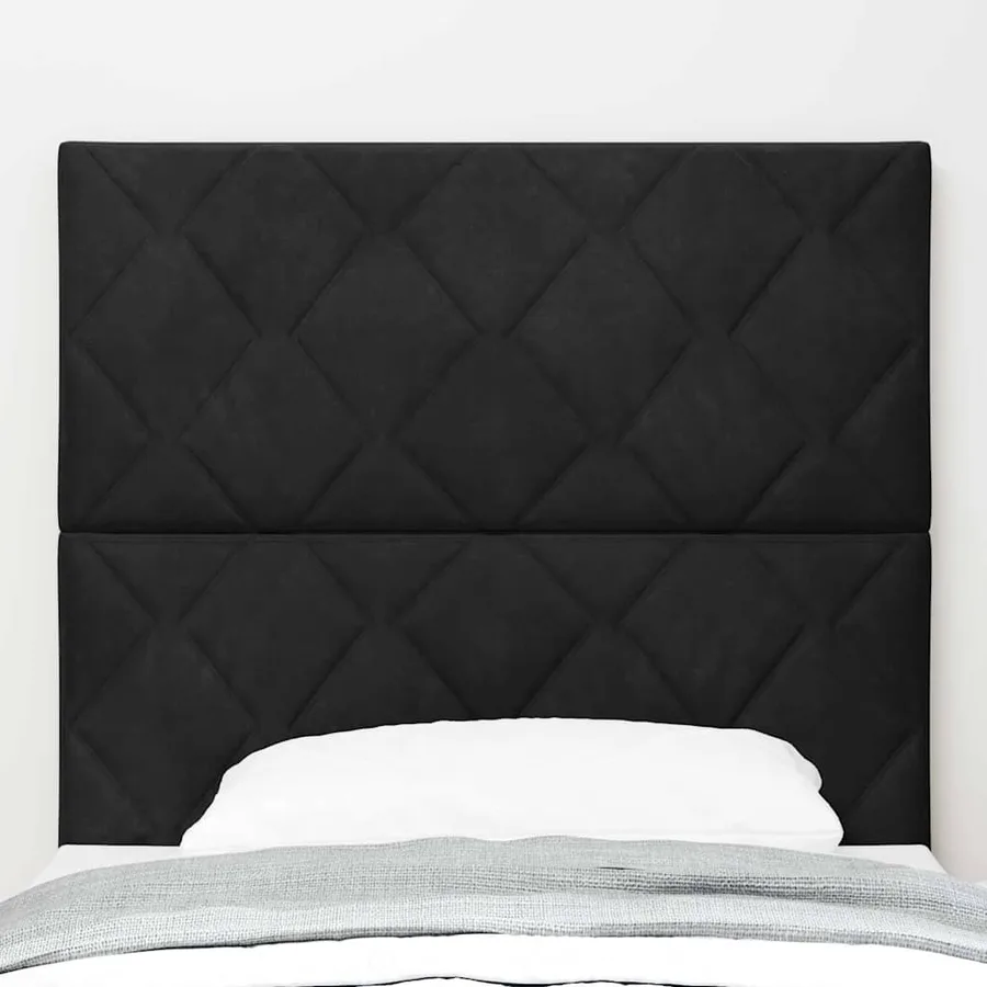 Tête de lit LED Noir 100 cm Velours - 3